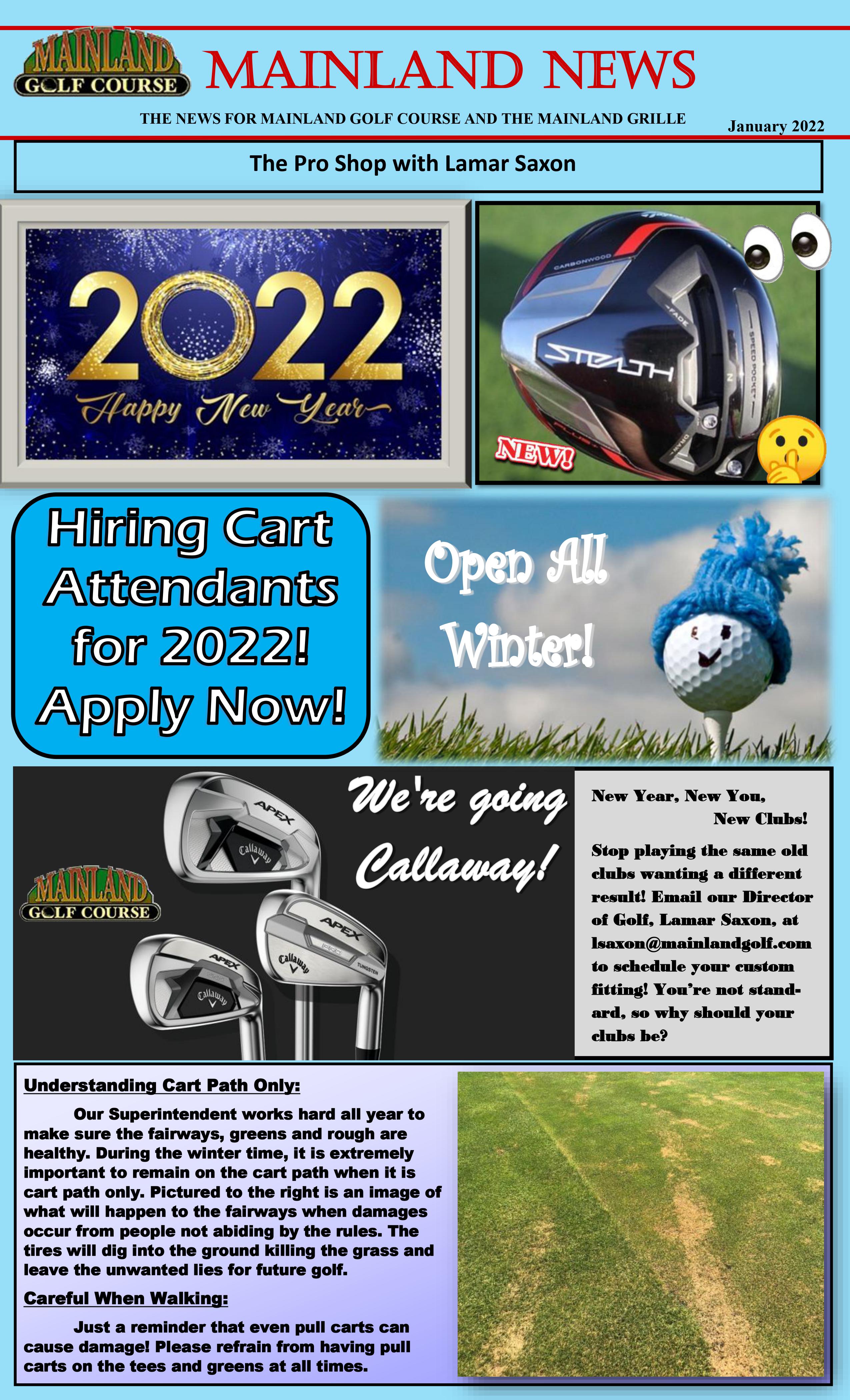 January 2022 Newsletter page 1